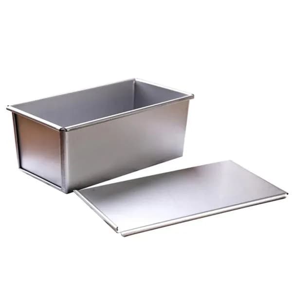 Molde De Pan Aluminio Con Tapa 37X12X13 Cm