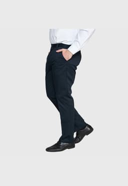 Pantalon Gabardina TC S/Pinzas Hombre Azul Marino 44