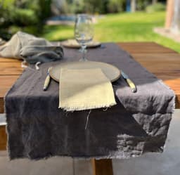 Camino de Mesa Rustico 50x275 Gris