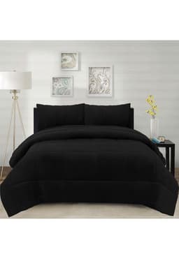 Cubrecama Corduroy Termico 2p - Negro