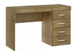 Escritorio 4 Cajones Cafe Mdf , Dormitorio, Mueble
