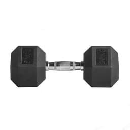 Fitness Mancuerna Hexagonal De Caucho Unidad 20 Kg