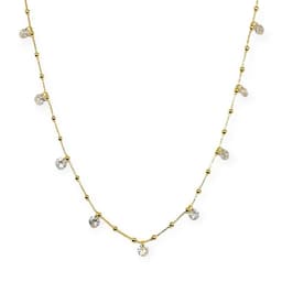 Collar Choker 11 Circones Enchapado Oro 18K Dorado TALLA UNICA