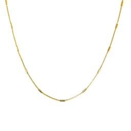 Collar Choker Anastacia Tubos Enchapado Oro 18K Dorado TALLA UNICA