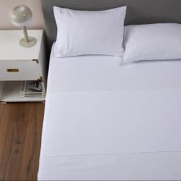Sabana Hotel Ultra Suave Funda Bordada - Blanco - king Blanco 2 PLAZAS