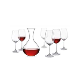 Set Decantador de Vino Con 6 Copas Cristal