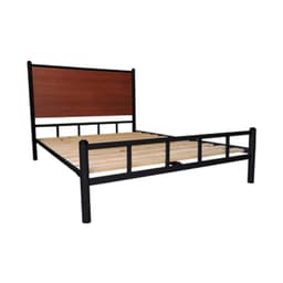 Cama 2 Plazas Metalica Negro.