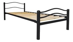 Cama Metalica Wind 1 Plaza Negro.