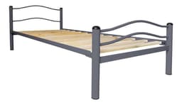 Cama Metalica Wind 1 Plaza Grafito