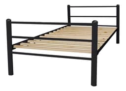 Cama Metalica 1 Plaza Negro.
