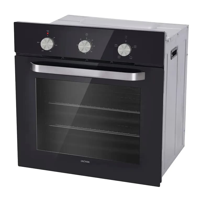 Horno Electrico Empotrable Groner Black 4F 60L