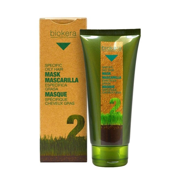 Mascarilla Cabellos Grasos Biokera 200 ML.
