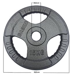 Fitness Discos Olimpicos Acero Par 15 Kg