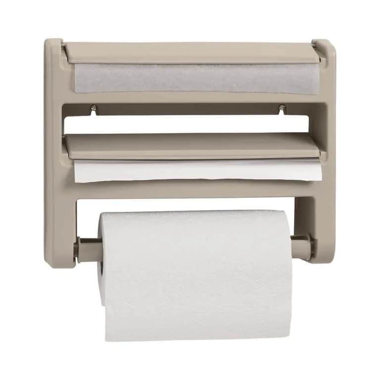 Dispensador Portarrollo Triple Taupe