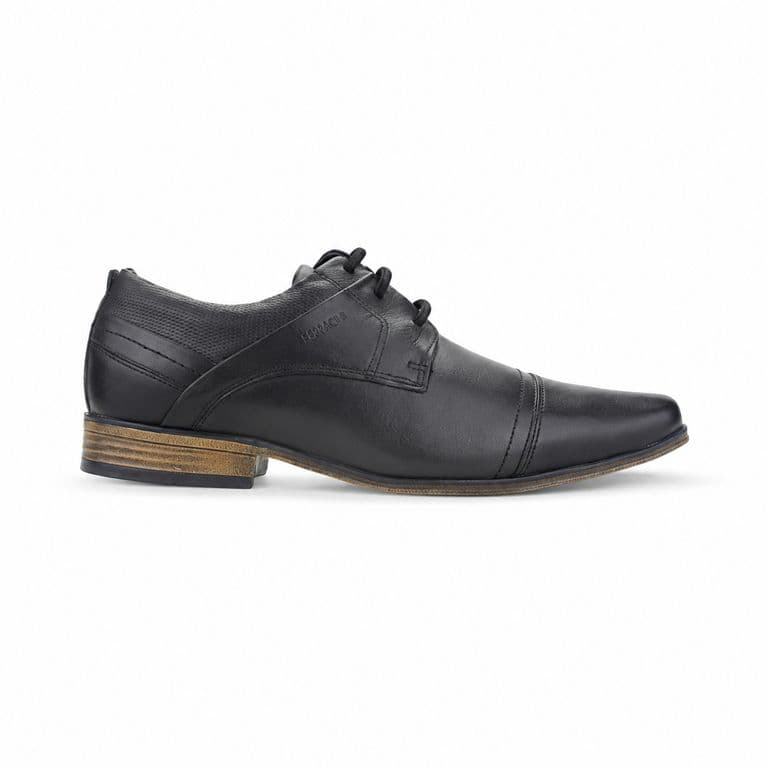 Zapato Hombre 6065 Derby Negro Matte Casual Negro 44