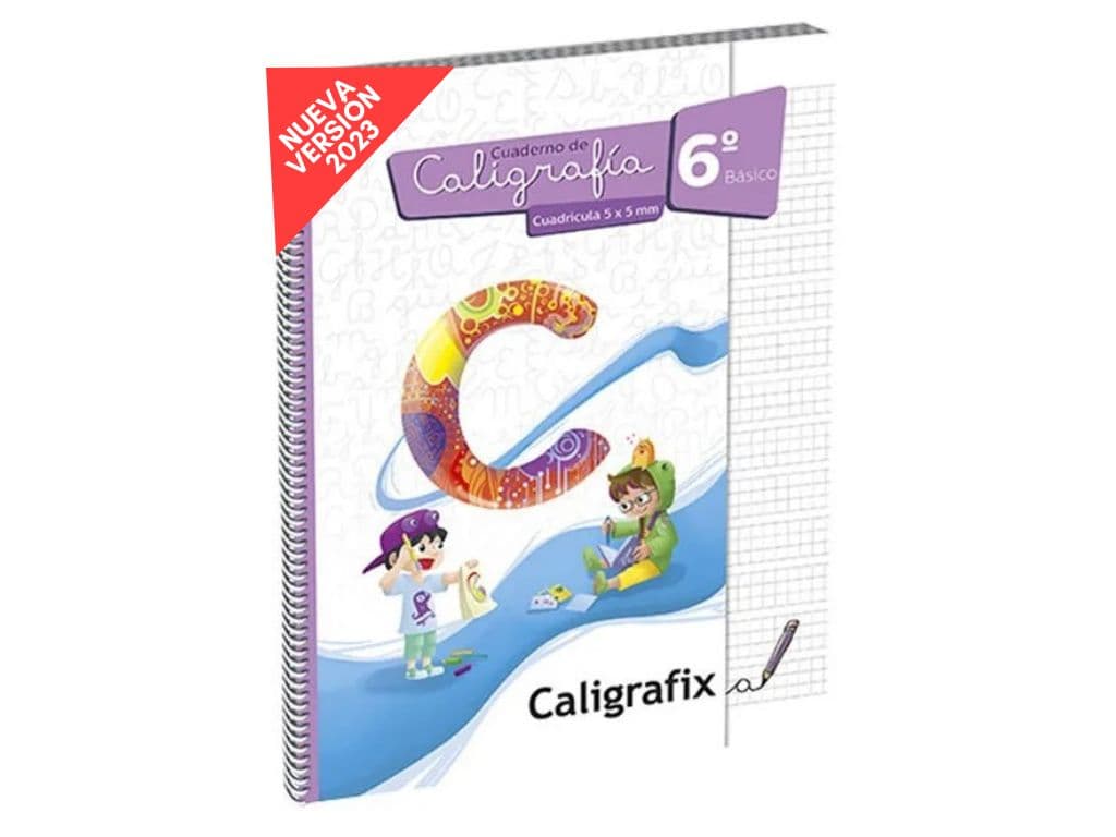 Cuaderno de caligrafia 5x5mm 6 Basico