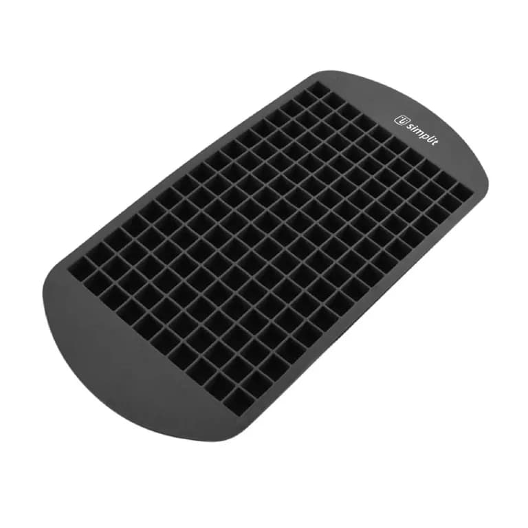 Cubeta de Hielo Silicona 160 Mini Hielos Negro