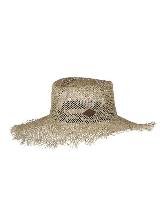 Sombrero De Paja Colihue Crudo Unisex Blanco TALLA UNICA