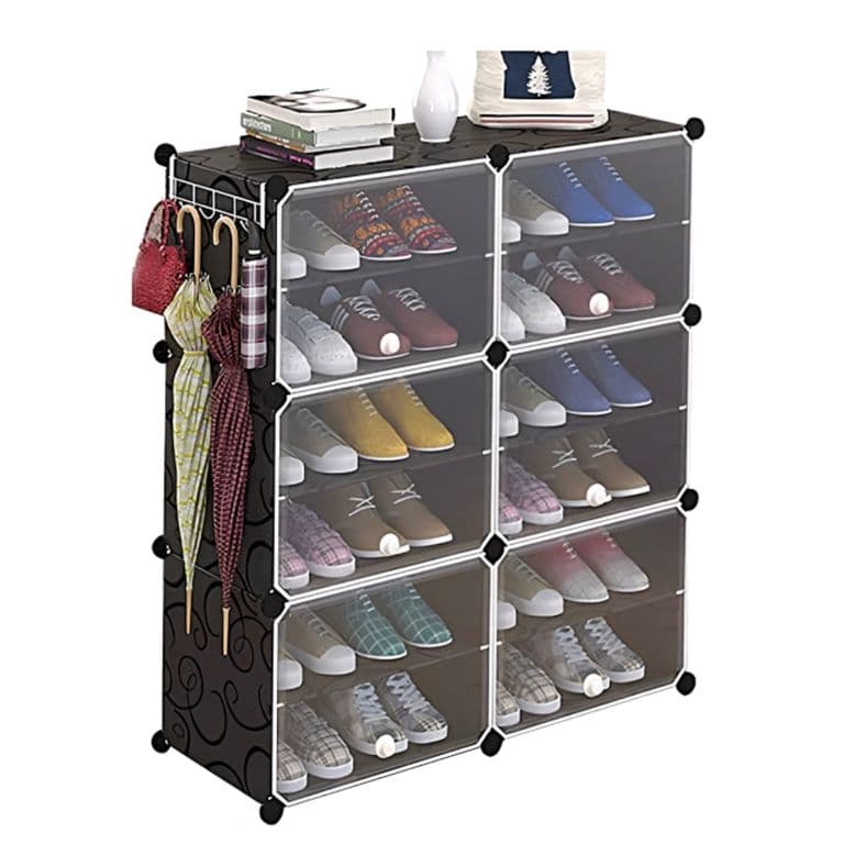 Vitrina Zapatero Con Repisas Multiuso Estante Organizador