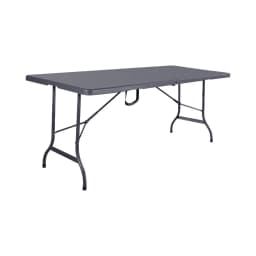 Mesa Plegable Rectangular 180 cm Gris