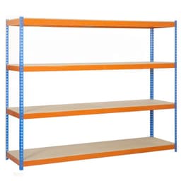 Estanteria Ecoforte 1506-4 Chipboard AzulNaranja
