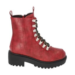Botin Rojo Mujer Plataforma London 46 Rojo 36