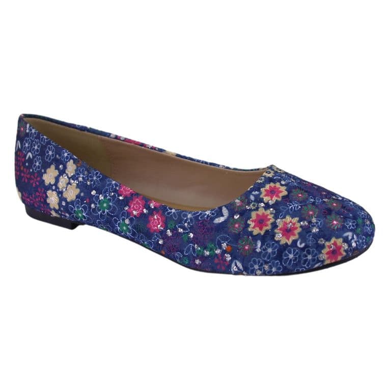 Ballerina Mujer Nathan-6 Azul Casual Azul 36