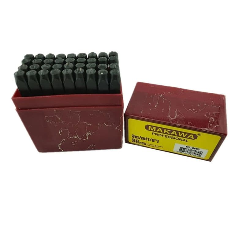 Numeros Y Letras 3mm De Golpe 36 Piezas Para Metales