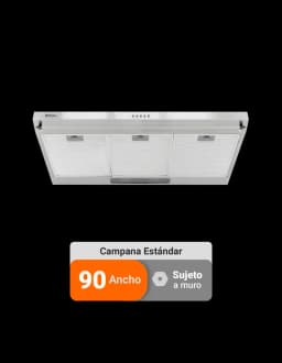 Campana Cocina Rein Inox 2 M 90 cm Inox