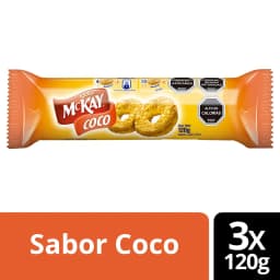 Galletas Nestle Mckay Coco 120g Pack X3
