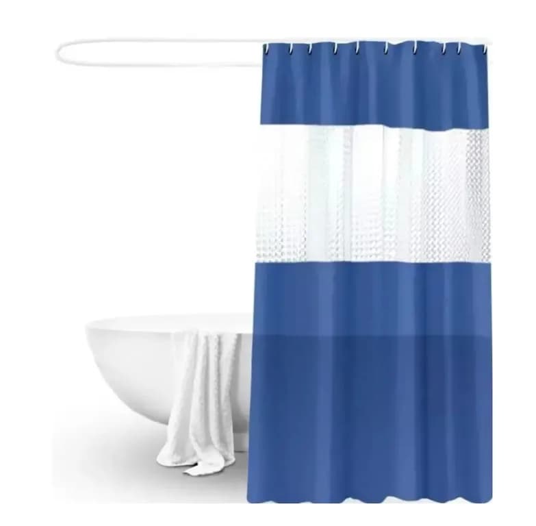Cortina Ducha Bano 180x200 Decoracion Azul
