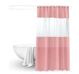 Cortina Ducha Bano 180x200 Decoracion Rosa