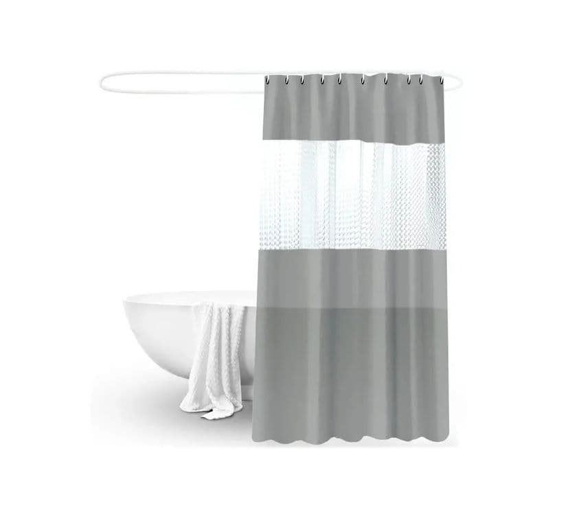 Cortina Ducha Bano 180x200 Decoracion Gris