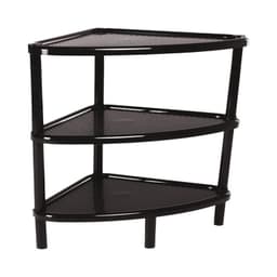 Estante esquinero triangular plastico 3 niveles Negro Rimax.