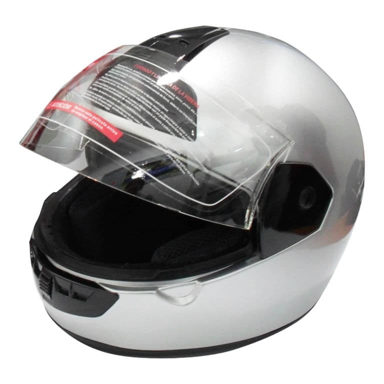 Casco Full Face Bx603 Talla L Color Silver Certificado DOT