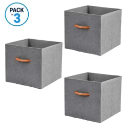 Pack 3 Cubos Organizadores Plegable De Tela Closet Ropa Varios Acces.