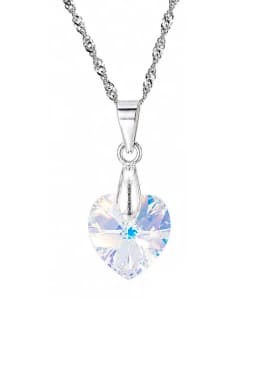 Collar Romance Plata 925 creado con cristales de Swarovski Aurora Boreal
