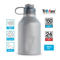 Botella inox Bossglowler 1,9 lts Gris.
