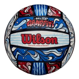 Balon Volleyball Ocean Graffiti Tamano 5 Azul