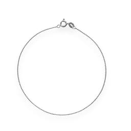 Tobillera Bolitas 24cm Plata Fina 925 Plateado TALLA UNICA