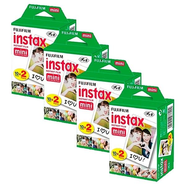 PACK X4 PELICULA INSTAX MINI 80 UN