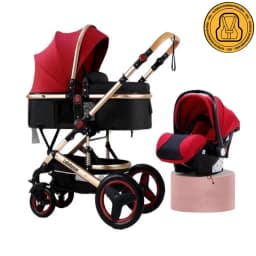 Coche Cuna Travel System Con Accesorios 530 Burdeo Burdeos