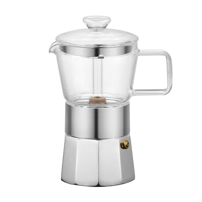 Cafetera Italiana 6 tazas Crystal