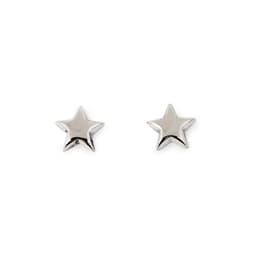 Aros Estrella 15mm Plata Fina 925 Plateado TALLA UNICA