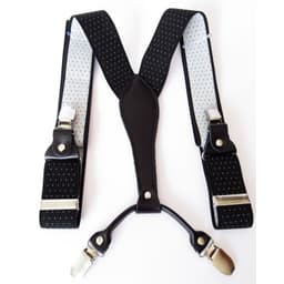 Suspensor hombre negro puntos blancos Luciacorbatas Negro TALLA UNICA