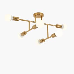 Lampara de Techo Lexie x6 Bronce Form