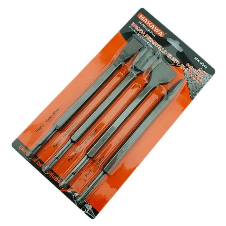 Set Juego De Broca Para Rotomartillo 4 Piezas Cr-v