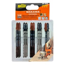 Set Jgo De Hojas Para Sierra Caladora P/ Madera 10 Pcs Mk