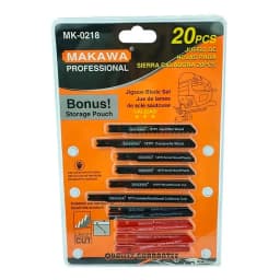 Set Juego De Hojas Para Sierra Caladora 20 Piezas Makawa.