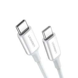 Cable USB-C 2.0 a USB-C 2.0 1m Blanco